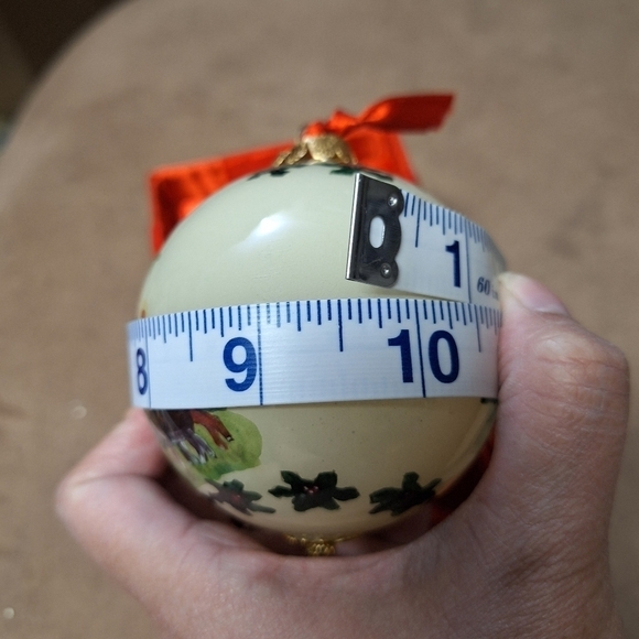 Painted Glass Ornament Christmas Tree Ornament - Picture 7 of 7